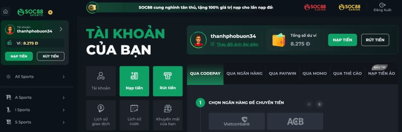 Xem xét các chức năng gửi và rút tiền của 181Bet - 181Bet